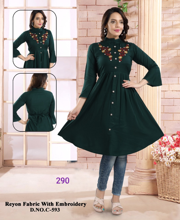 Product image with price: Rs. 280, ID: embroidery-middi-78f83254