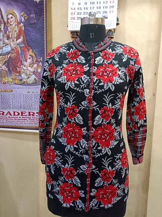 Flower cardigan women uploaded by Ghumani knit fab on 7/1/2020