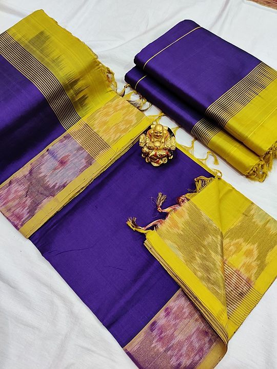 Tripura Silk Cotton Pochampalli Border uploaded by Satyam Handlooms on 1/18/2021