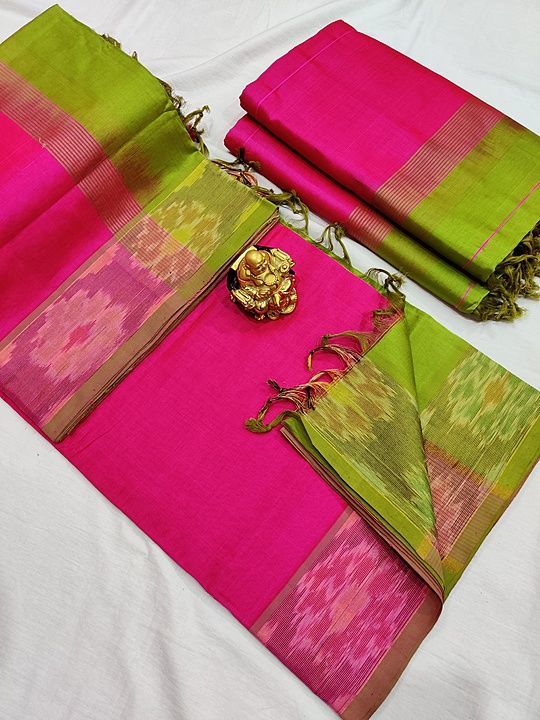 Tripura Silk Cotton Pochampalli Border uploaded by Satyam Handlooms on 1/18/2021