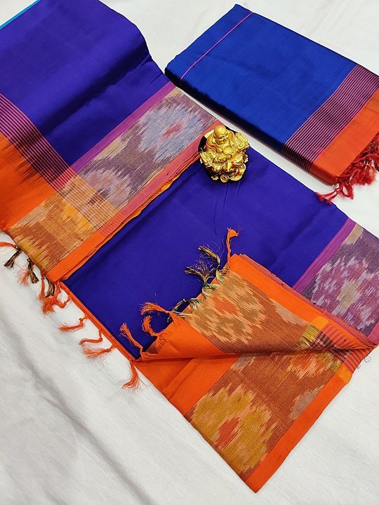 Tripura Silk Cotton Pochampalli Border uploaded by Satyam Handlooms on 1/18/2021