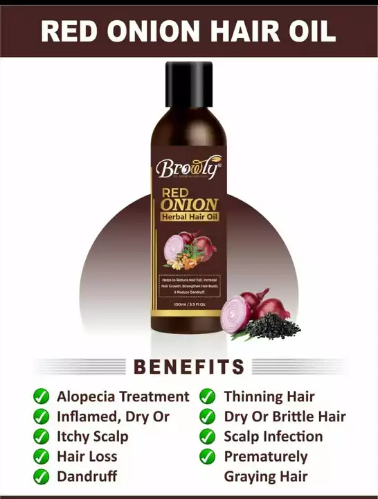 Red onion hair oil 100 ml  uploaded by Luxumbezz  on 11/11/2022