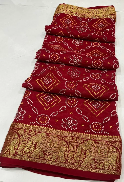 Bandhej sarees uploaded by Swtz_sarees on 11/11/2022