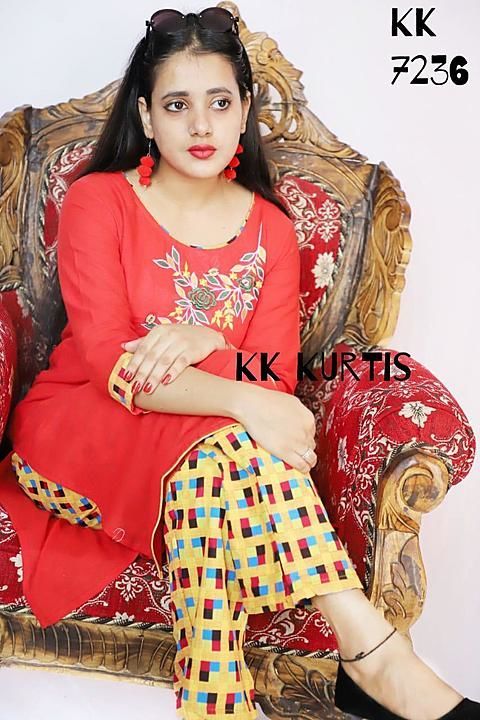 Kurti plazzo uploaded by Dhani online shopping mart on 7/1/2020