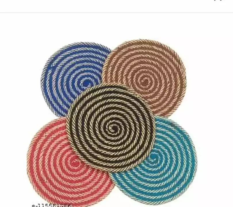 V.C PLAIN DOBLY ROUND DOOR MAT 16*16 INCHES  uploaded by PUNDIR OVERSEAS on 11/12/2022