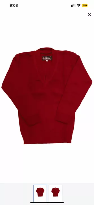 Maroon school sweater ava uploaded by business on 11/12/2022
