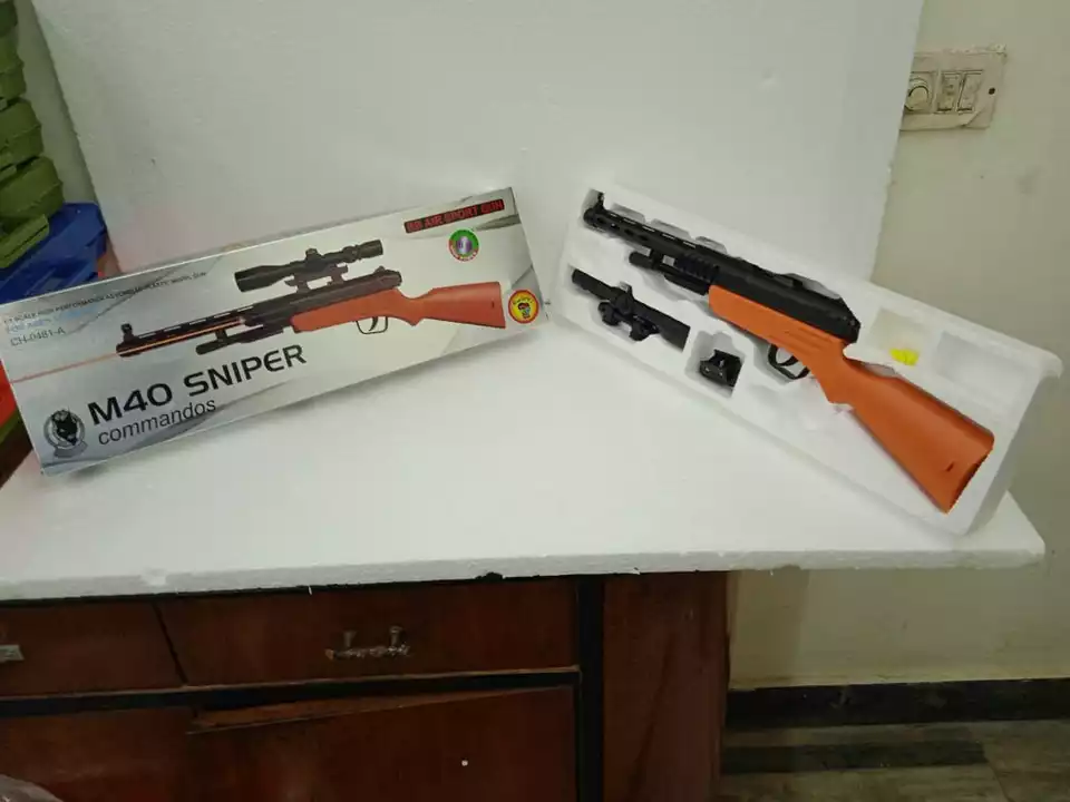 Commando Style 𝐌𝟒𝟎 Sniper Toy Gun (Brown) uploaded by Darling Toys by VG on 11/12/2022
