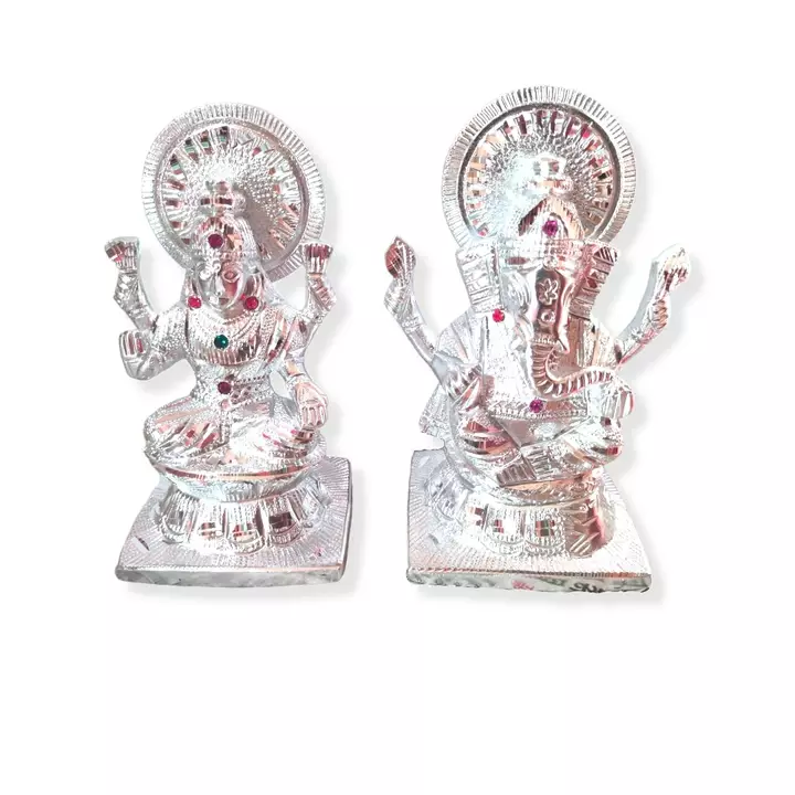 Laxmi Ganesh set statue of aluminium  uploaded by Shree ram handicrafts on 11/12/2022