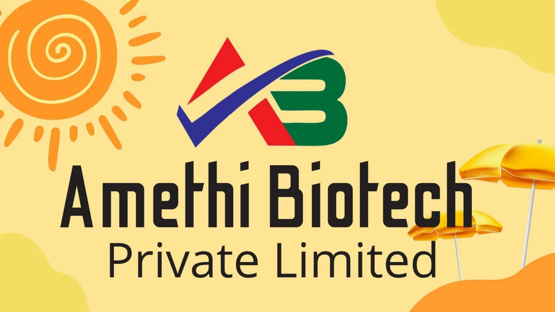 Visiting card store images of Amethi Biotech Private Limited 