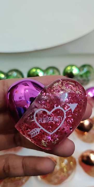 HUDABEAUTY heart shaped lipgloss buy 1 get 1 uploaded by business on 1/18/2021