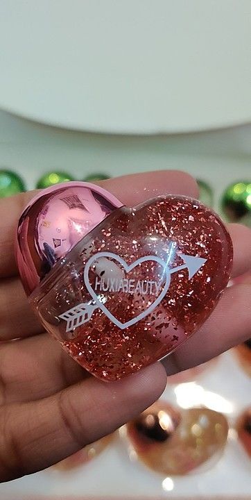 HUDABEAUTY heart shaped lipgloss buy 1 get 1 uploaded by business on 1/18/2021