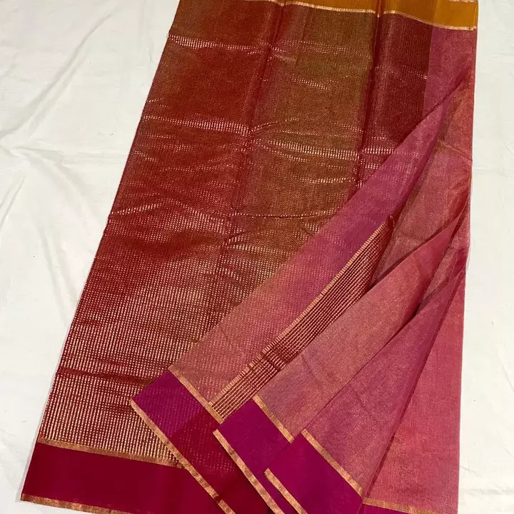 Pure handwoven chanderi traditional tissu saree uploaded by Virasat handloom chanderi on 11/12/2022