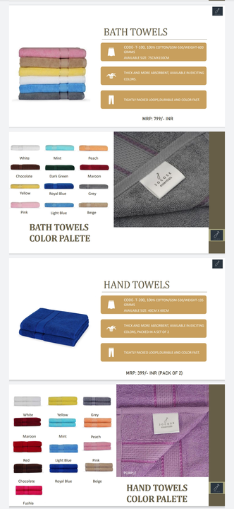 Premium Towels  uploaded by Shaivee Sales on 11/13/2022