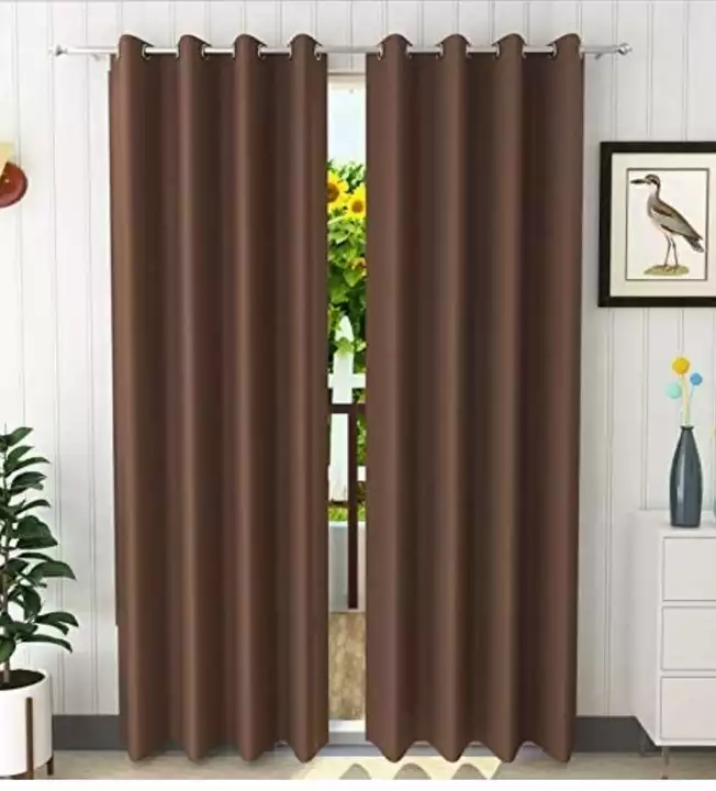 BLACKOUTS BROWN CURTAINS 7 FT  uploaded by business on 11/13/2022