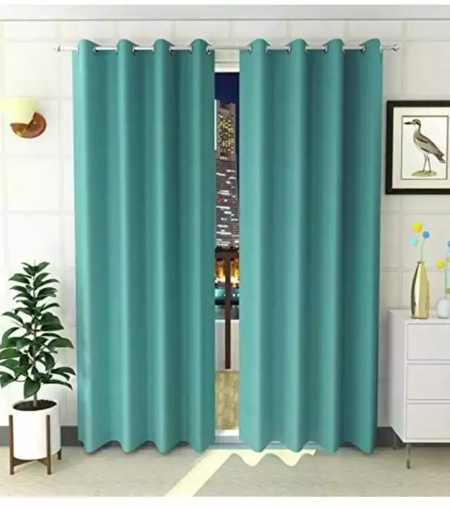 BLACKOUTS GREEN CURTAINS 7 FT  uploaded by business on 11/13/2022