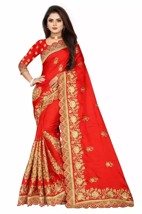 Embroidery silk saree  uploaded by KBS FASHION STORE on 11/14/2022