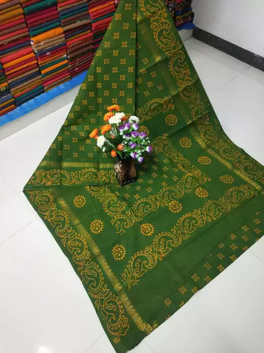 Upper zari batik sungudi cotton madurai sarees uploaded by SKS GARMENTS on 11/14/2022