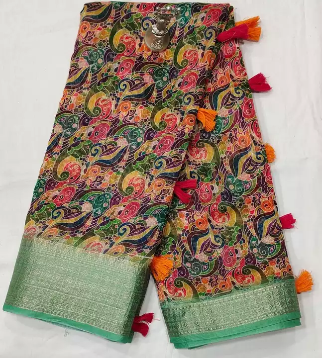 Post image Pure cotton fancy designer sarees