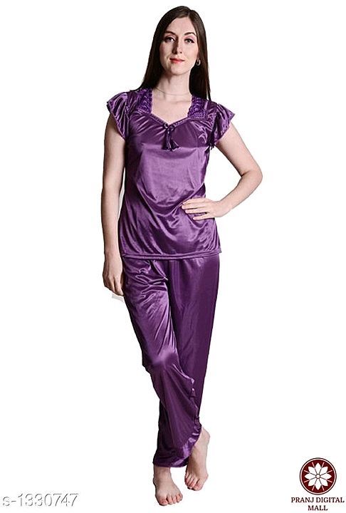 Comfy Women's Satin Night Suits uploaded by business on 1/19/2021