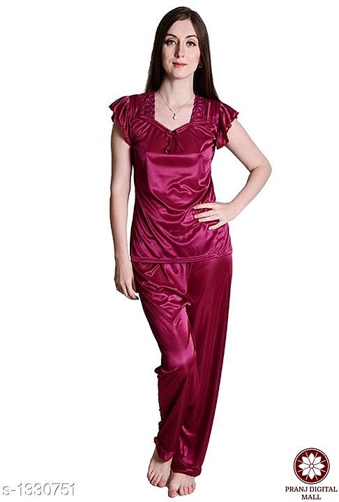 Comfy Women's Satin Night Suits uploaded by Fashion Market's on 1/19/2021