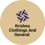 Business logo of Krishna clothings and general