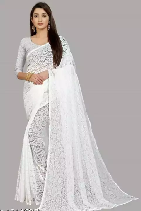 White Rasal Saree uploaded by business on 11/14/2022
