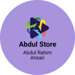 Business logo of Abdul store