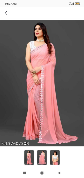 Georgutte sarees  uploaded by business on 11/14/2022