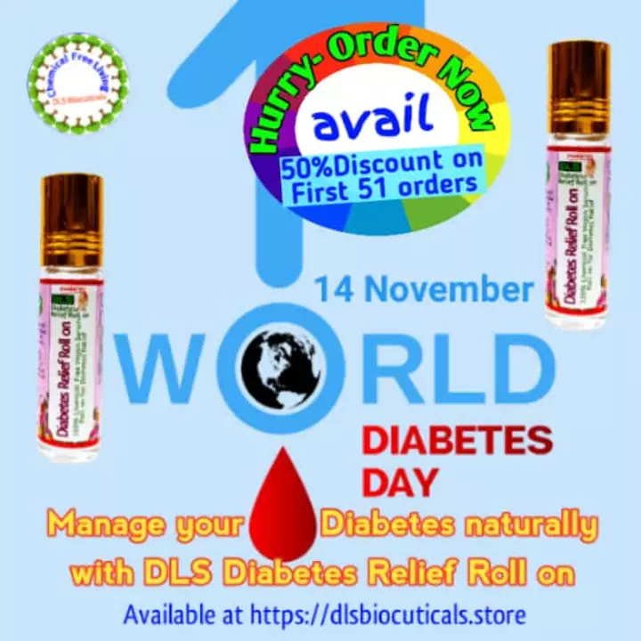 Post image Avail 50% discount on DLS Diabetes Relief Roll on, 100% chemical free tool to manage blood sugar, hurry and book now, available on first 51 orders- https://dlsbiocuticals.store