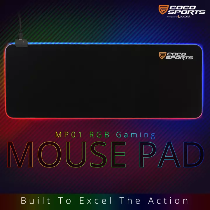 MP01 RGB Gaming Mouse Pad, 13 Modes - 80 x 30 cm uploaded by Coconut - IT Accessory Brand on 11/15/2022
