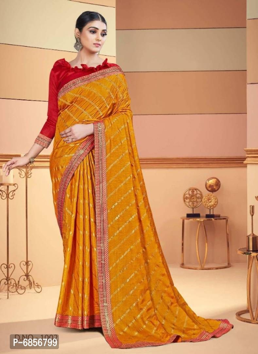 Elegant Art Silk Foil Printed Leheriya Saree With Blouse Piece for Women uploaded by business on 11/15/2022