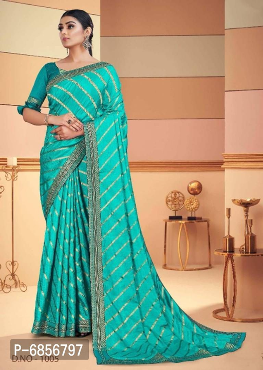 Elegant Art Silk Foil Printed Leheriya Saree With Blouse Piece for Women uploaded by business on 11/15/2022