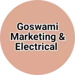 Business logo of Goswami marketing & electrical