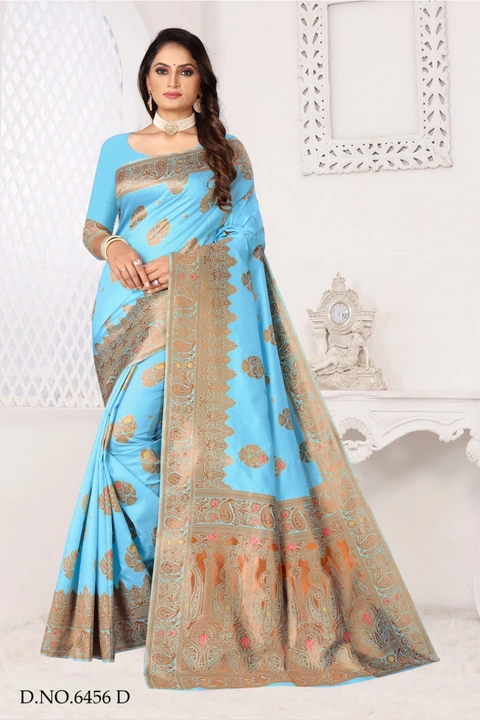 Post image Silk saree with minakari butti and jacquard pallu and border butti

Best in price