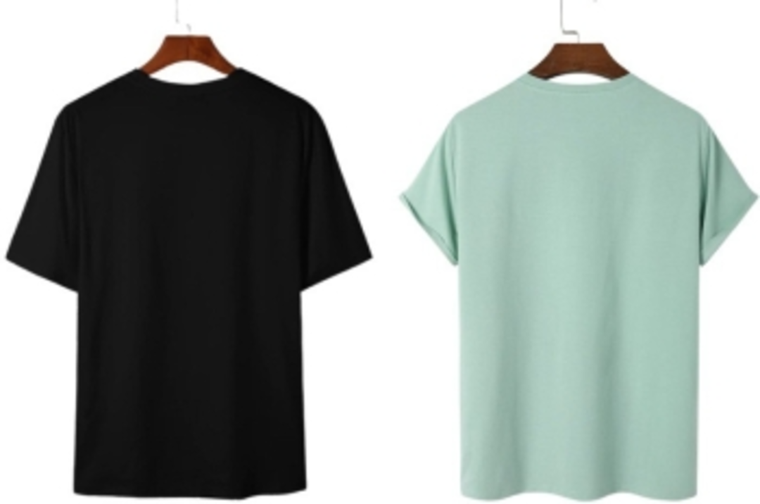 Printed Men Black, Blue T-Shirt (Pack of 2) uploaded by SHAMSHERA SHOP on 11/15/2022