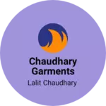 Business logo of Chaudhary garments