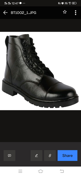 Leather Boot for Army uploaded by business on 11/16/2022