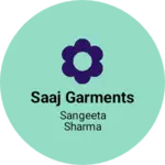 Business logo of SAAJ Garments