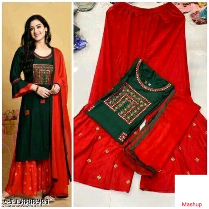 Catalog Name:*Myra Sensational Women Dupatta Sets* Kurta Fabric: Rayon Fabric: Rayon Bottomwear Fabr uploaded by Home delivery all india on 11/16/2022