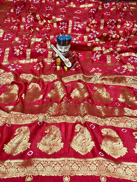 BANARSI BANDHEJ SAREE  uploaded by Marwari creation on 11/16/2022