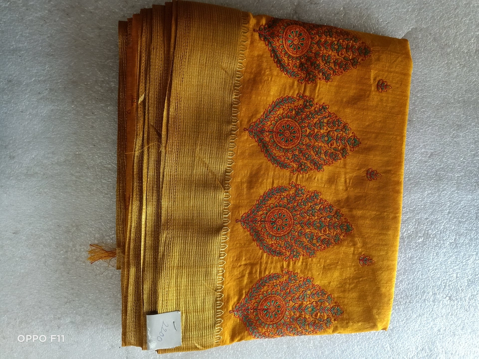 Embroidery silk dry wash uploaded by Shree Radhey saree on 11/16/2022
