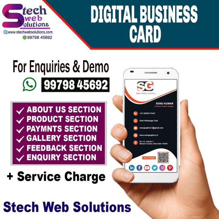 Digital Business Card (mini website) uploaded by Stech Web Solutions on 11/16/2022