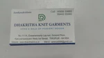 Business logo of Dhakritha knit garments based out of Coimbatore