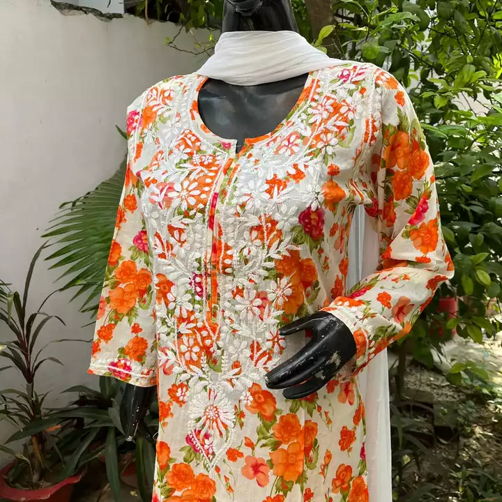 🤩 New Malmal Floral Print 🤩 uploaded by The Lucknoweez 7319858017 on 11/16/2022