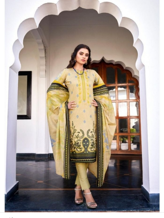 Ishaal printed lawn suit cotton duptta and suit  uploaded by mohd shaan iraqi on 11/16/2022