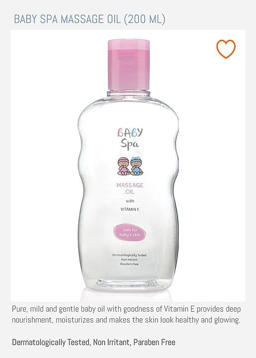 Baby spa massage oil uploaded by India online Store on 1/20/2021