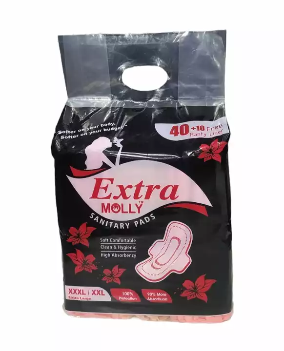 Molly sanitary  pad xxxl 320 mm 1 packet 40+10 pcs uploaded by business on 11/17/2022