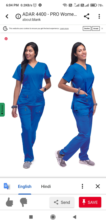 Chitrans medical scrubs suit  uploaded by Sri shiv traders on 11/17/2022