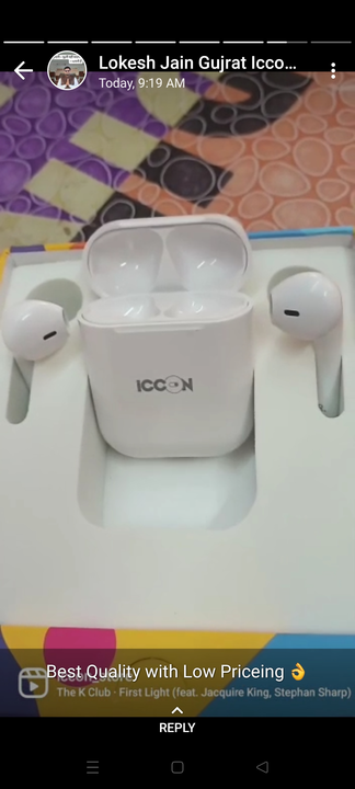 Iccon earbud noise cancellation  uploaded by business on 11/17/2022
