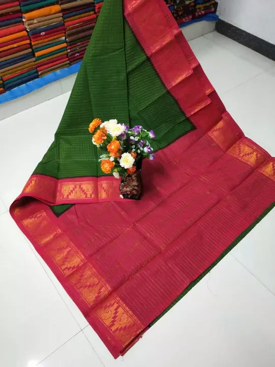 Zari checked sungudi madurai cotton sarees uploaded by SKS GARMENTS on 11/17/2022
